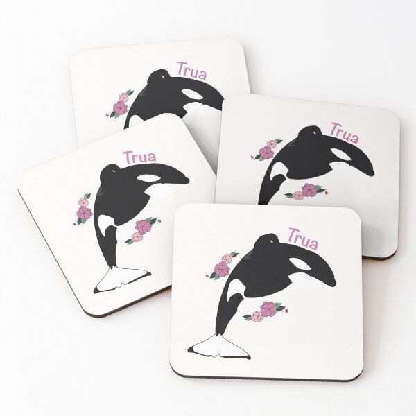 Item preview, Trua the killer whale flower art designed and sold by Animaldesigns24.