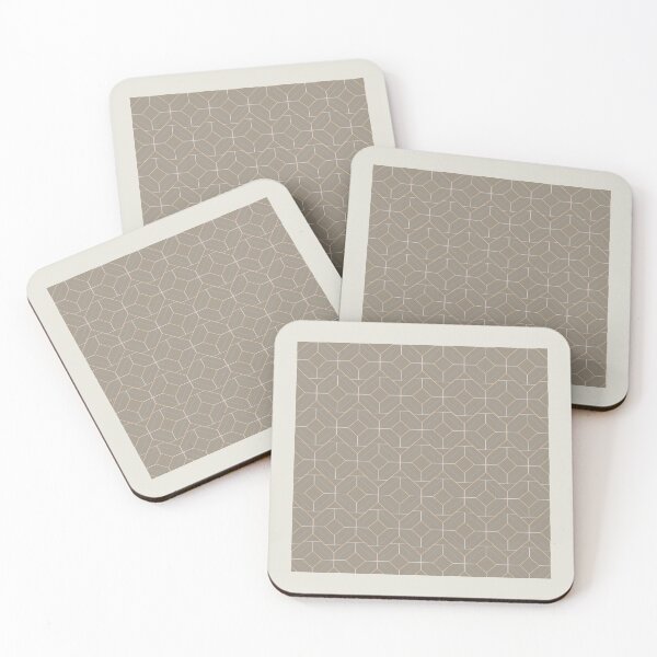 Item preview, Minimalist Geometric Diamond Shapes in Taupe designed and sold by simplydesignart.