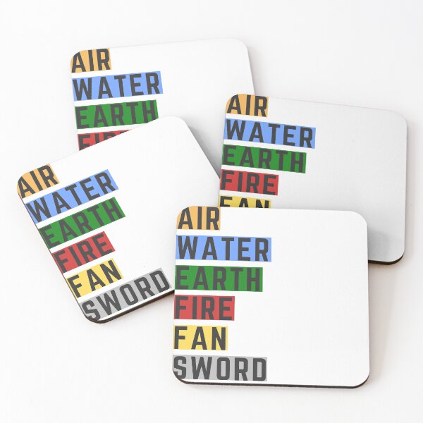 Item preview, ATLA, Air Water Earth Fire Fan Sword designed and sold by Avatar  Appa-rel.