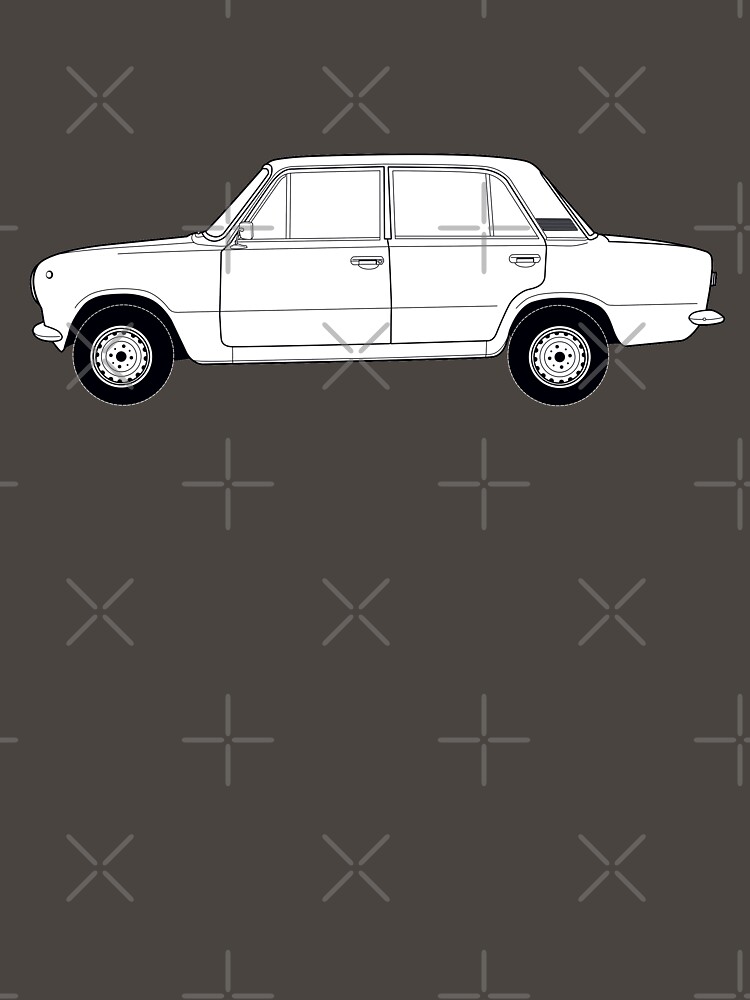 Thumbnail 7 of 7, Classic T-Shirt, Lada 1200 VAZ•2101 "Kopeyka" designed and sold by thedrumstick.