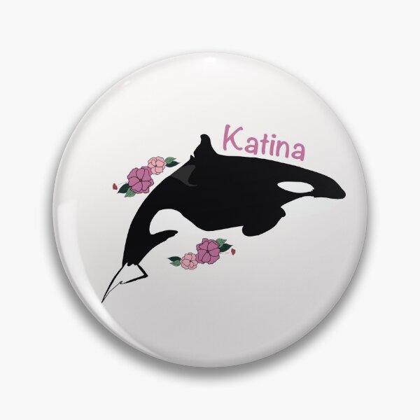 Item preview, Katina the killer whale flower art designed and sold by Animaldesigns24.