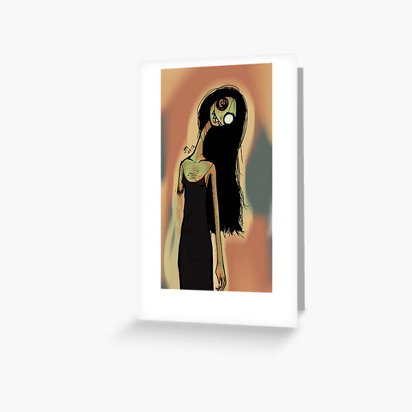 Zombie Girl Greeting Card