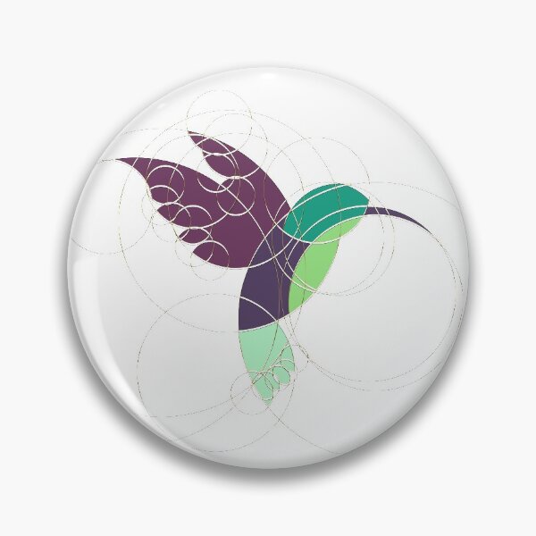 Item preview, Modern Gold Ring Geometric Abstract Bird - Bright Hummingbird designed and sold by AbiBurtDesigns.