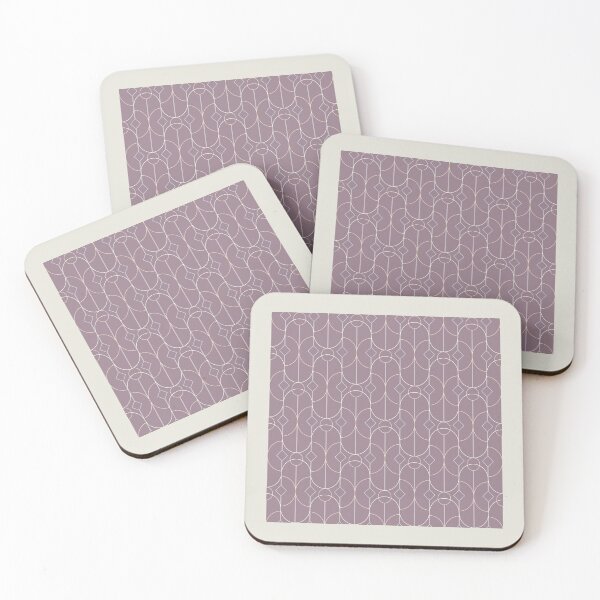Item preview, Contemporary Bowed Symmetry in Musk Mauve designed and sold by simplydesignart.