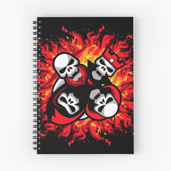 Item preview, Flaming Red Kingdom Skulls designed and sold by frittercritters.
