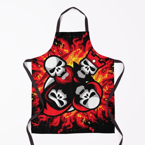 Item preview, Flaming Red Kingdom Skulls designed and sold by frittercritters.