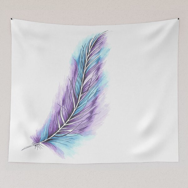 Aperçu de l'œuvre colorful feather créée et vendue par Achily.