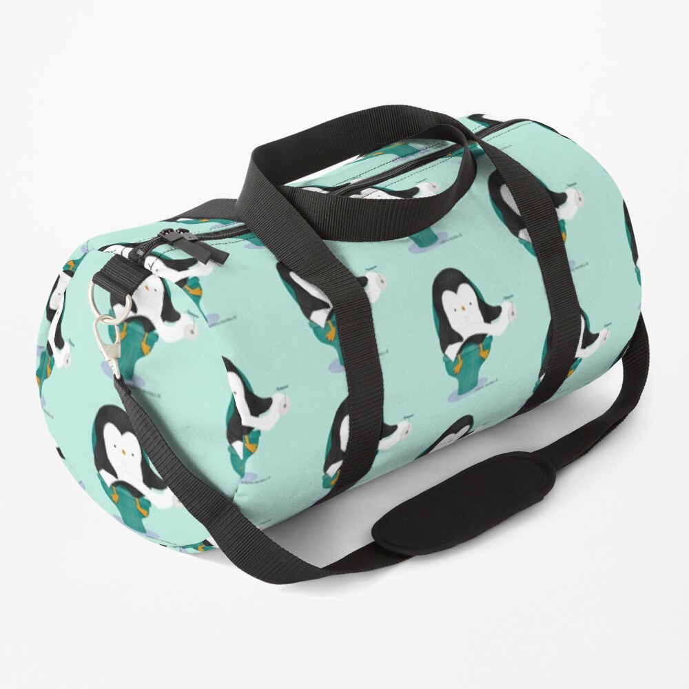 Penguin on Toilet Duffle Bag