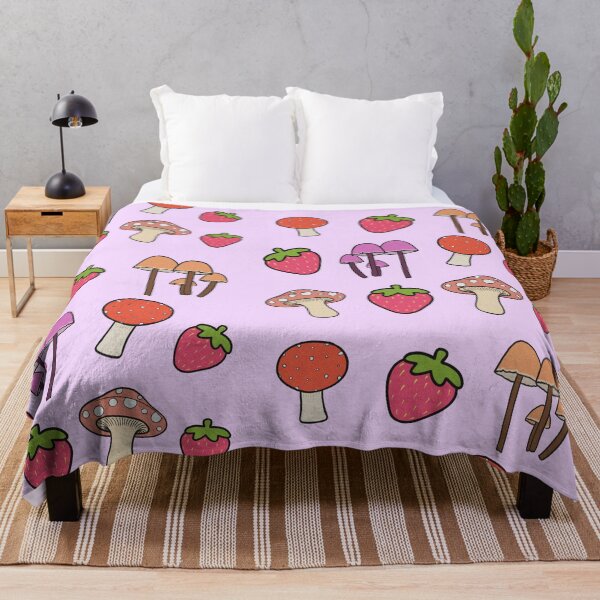 Item preview, paquete de pegatinas de champiñones y fresas designed and sold by madebyshania.