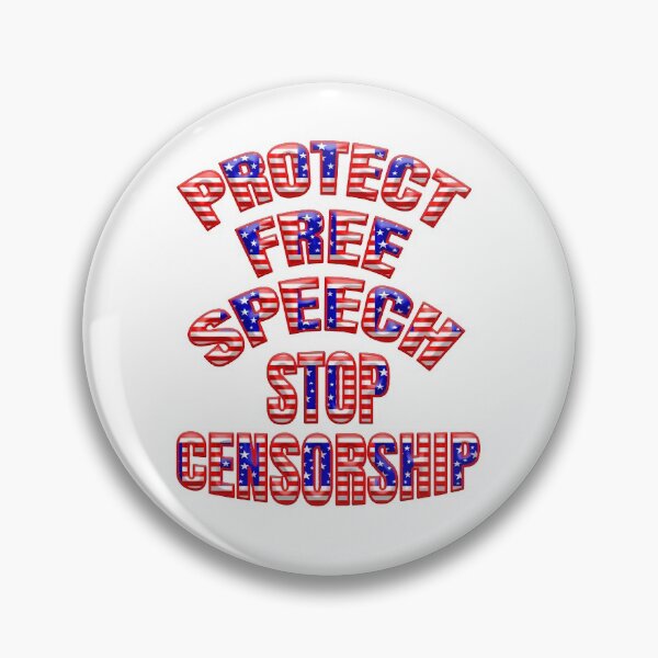 Item preview, Patriotic PROTECT FREE SPEECH STOP CENSORSHIP designed and sold by carolina1.