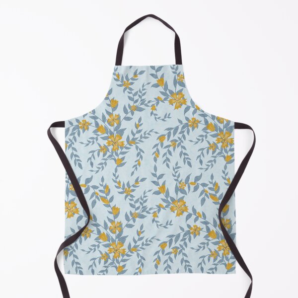Item preview, Blue golden trailing pattern designed and sold by bella-nora.