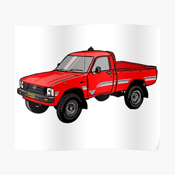 Toyota Hylux Hilux Pick Up Truck Poster