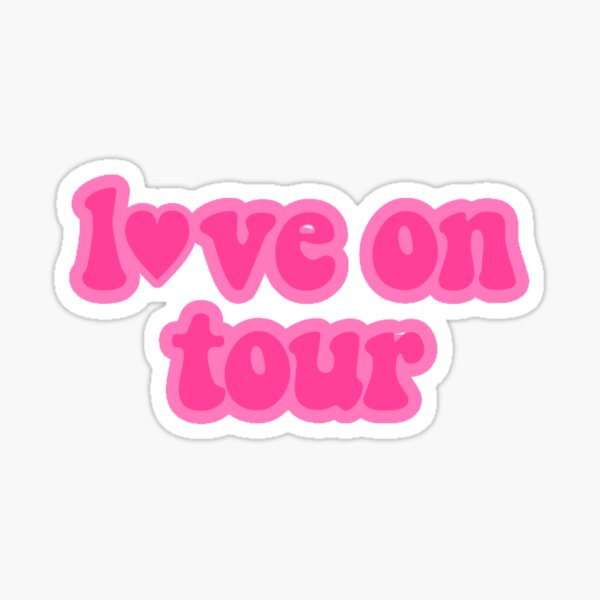 Harry Styles Love On Tour Sticker By Caroline Unger Redbubble