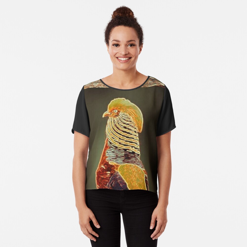 COLORFUL BIRD Chiffon Top