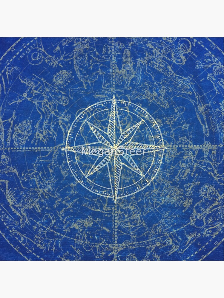 Map of the Heavens in Blue by MeganSteer