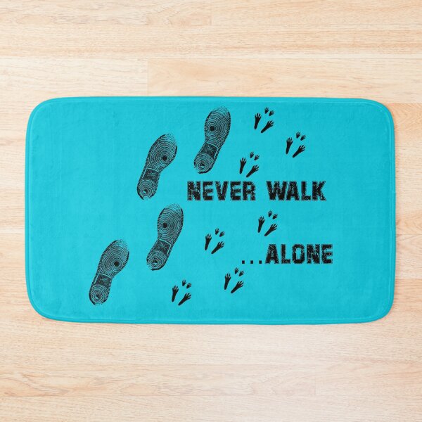 Item preview, Never walk alone bunny rabbit shoe print designed and sold by DerNerd.