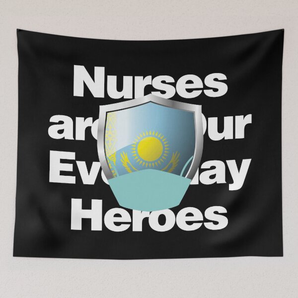 Item preview, Kazakhstan Nurses are Everyday Heroes designed and sold by HelloFromAja.