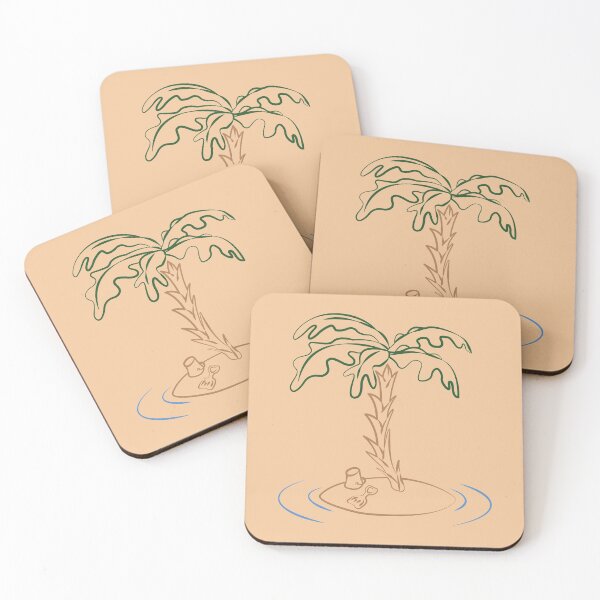 Item preview, Desert Island - Outline (Colour) designed and sold by John-Frum.