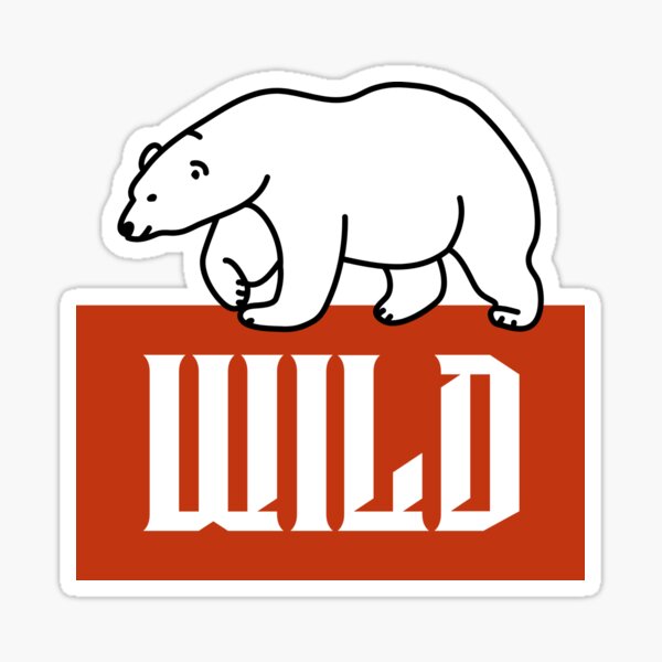 Wild: Small Polo Bear Sticker