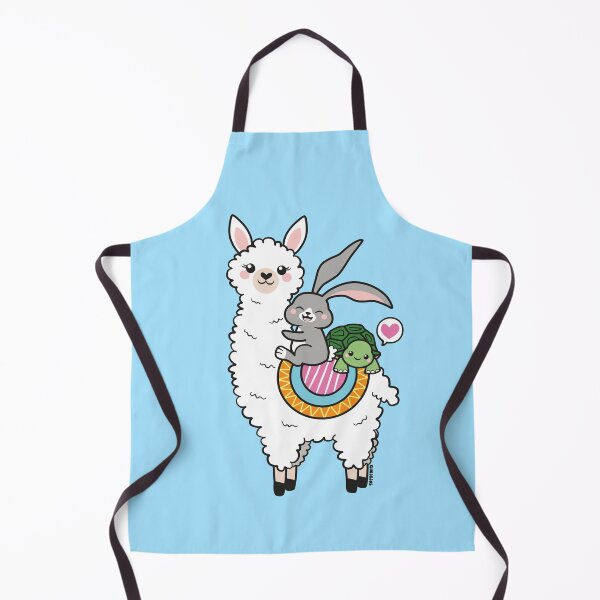 Item preview, Rabbit & Tortoise Riding a Fluffy Alpaca designed and sold by GikiGiri.