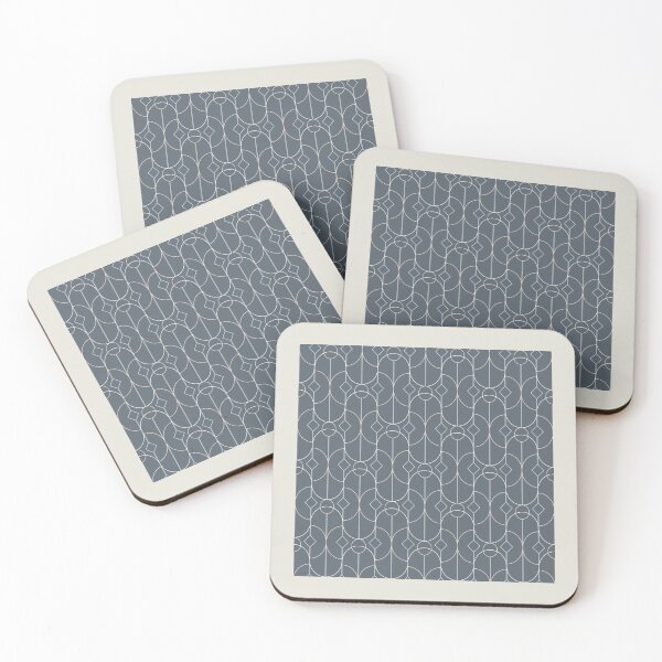 Item preview, Contemporary Bowed Symmetry in Peninsula Blue designed and sold by simplydesignart.