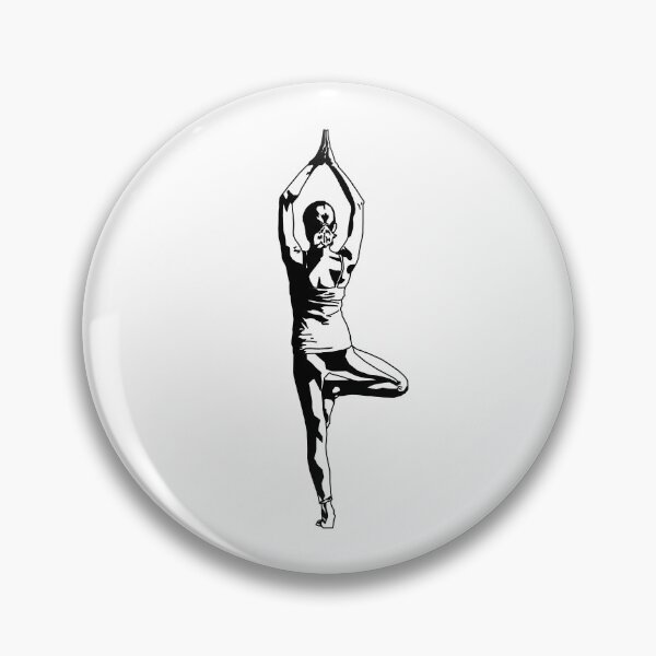 Item preview, Yoga Tree Pose (Vriksasana) Transparent Outline designed and sold by BearMa.