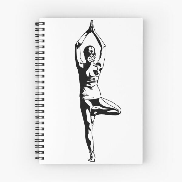 Item preview, Yoga Tree Pose (Vriksasana) Transparent Outline designed and sold by BearMa.