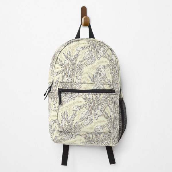 Item preview, White Crocuses, Spring Flowers, Botanical Floral Pattern, Cream Ivory designed and sold by Julia Khoroshikh.