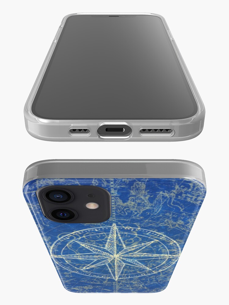 Alternate view of Map of the Heavens in Blue iPhone Case & Cover