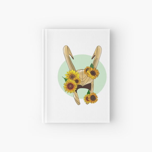 God of Mischief With Sunflowers Hardcover Journal