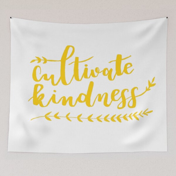 Item preview, Cultivate Kindness Positive Quote Yellow designed and sold by faithful-ink.