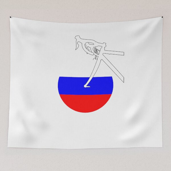 Item preview, Road Bicycle Russia Flag designed and sold by RabeDesigns.