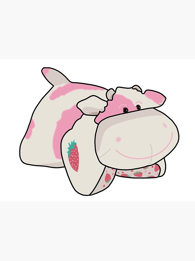 "Strawberry Cow Pillow Pet" Poster by aubreykamppila Redbubble