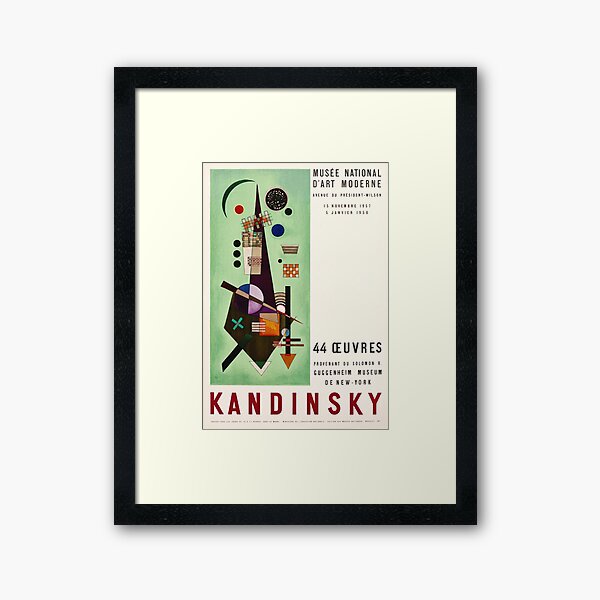 Item preview, Kandinsky Exhibition poster 1957 designed and sold by DejaVuStudio.