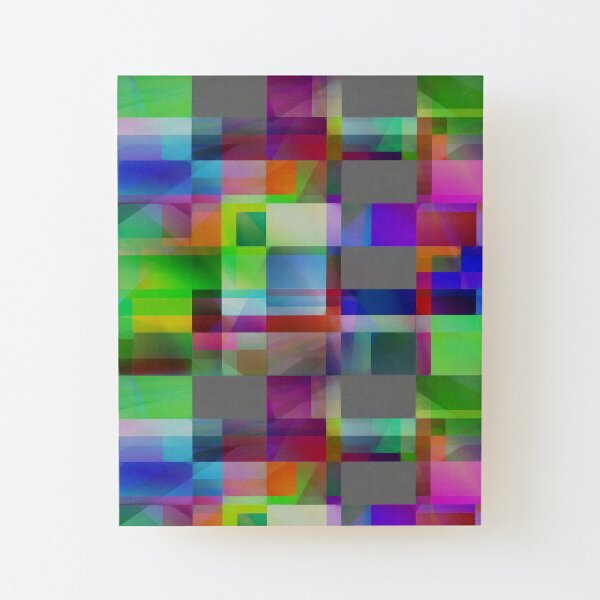 Colors of Life and Art Wood Mounted Print