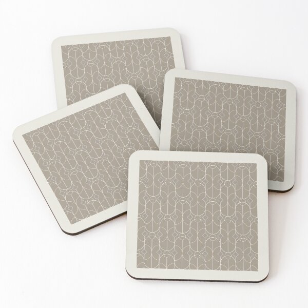 Item preview, Contemporary Bowed Symmetry in Taupe designed and sold by simplydesignart.