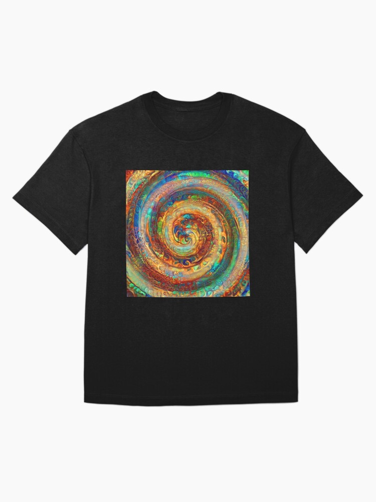 Thumbnail 3 of 7, Oversized T-Shirt, Abstractions of abstract abstraction of colorful spiral designed and sold by blackhalt.