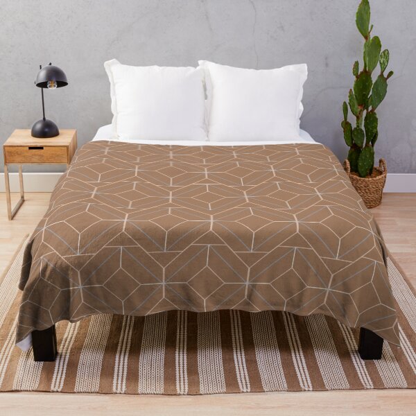 Item preview, Minimalist Geometric Diamond Shapes in Cinnamon designed and sold by simplydesignart.
