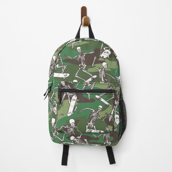 Item preview, Grim Ripper Skater Camo WOODLAND GREEN designed and sold by GrandeDuc.