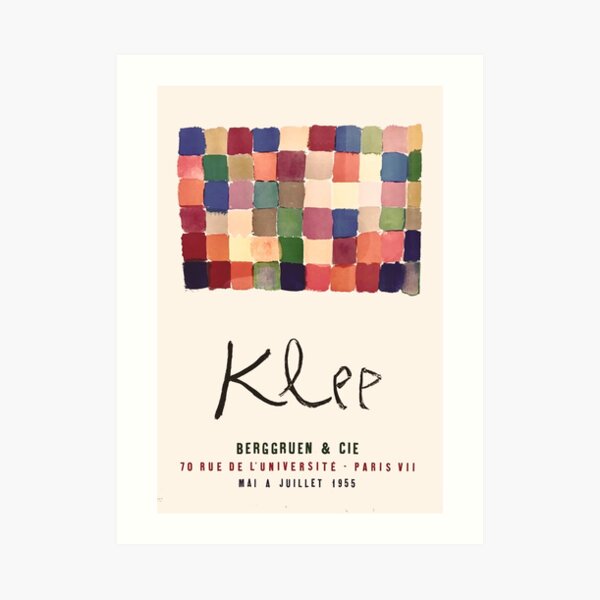 Paul Klee - Exhibition poster 1955 Art Print