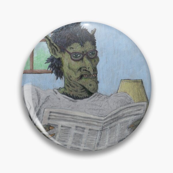 Item preview, Troll Reading Morning Newspaper designed and sold by HelmsArt.