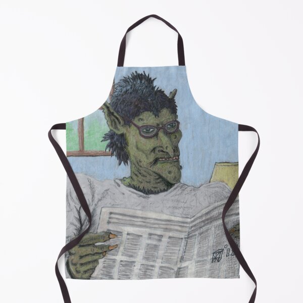 Item preview, Troll Reading Morning Newspaper designed and sold by HelmsArt.