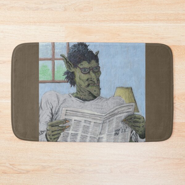 Item preview, Troll Reading Morning Newspaper designed and sold by HelmsArt.