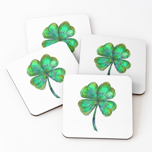Item preview, Four Leaf Clover Watercolor designed and sold by Sebastian Grafmann.