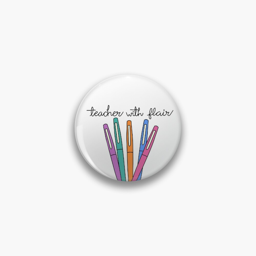 funny teacher quote Teaching with Flair design with Flair Pen T-shirt  Sticker for Sale by AHMEDELMSSAADI