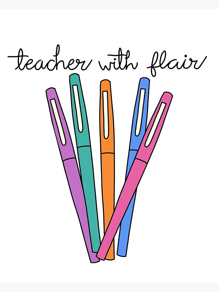 Teacher with Flair Quote with Flair Pen Bundle | Greeting Card