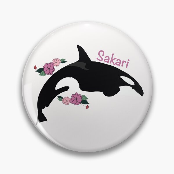 Item preview, Sakari the killer whale flower art designed and sold by Animaldesigns24.