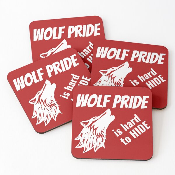 Item preview, Wolf Pride is Hard to Hide - Red designed and sold by TMIstories.
