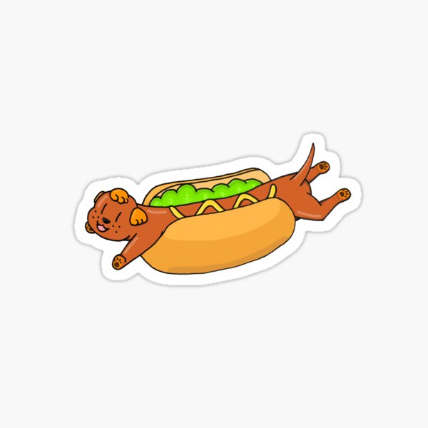 Baby Hot Dog Stickers Redbubble - plate of hotdogs roblox