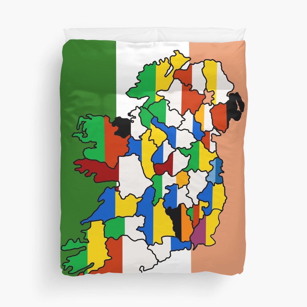 "County Colours of Ireland" Duvet Cover for Sale by BirdRelated